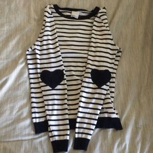 ASOS Tall stripped sweater w/ elbow patches